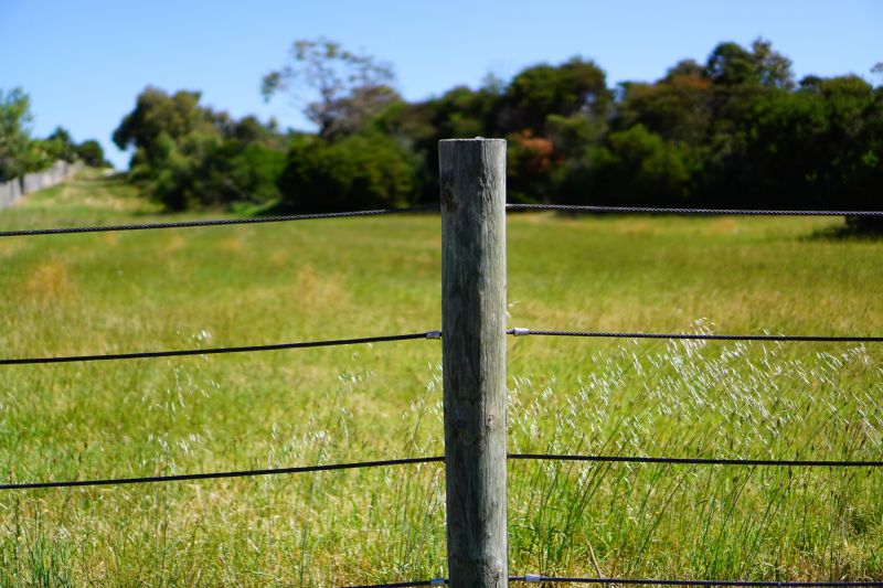 Wooden Farm Fence Installation